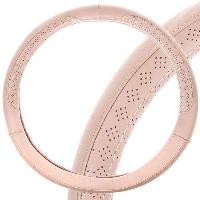 Оплетка экокожа с перфорированными вставками Art-1, L (39-41 см), бежевая SKYWAY S01102351