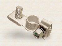 Клемма АКБ МАЛАЯ стальная, крепление-болт М8, Плюс, шт. Klemos (KL 052)  (Asia type 3) 