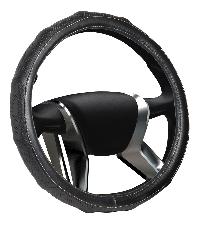 Оплетка экокожа перфорированная AZARD Senator California M (37-39см), черный (OPLS1301), шт.