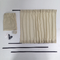 Полозья для штор AutoLand, 50 см, черные (7102000-050 BK), к-т 2 шт.