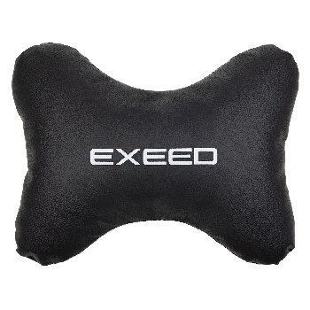 Подушка подголовник Косточка экокожа 30*20 см, Черная EXEED S08002033 SW