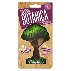 Ароматизатор подвесной пластина Botanica Тропические Фрукты BTN-06  (уп. 5 шт.) 