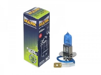Лампа галогеновая H 3 12V100W Pk22s Super White Маяк (52350SW), шт. 