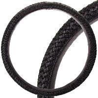 Оплетка кожа плетеная Real-7, M (37-39 см), Черная SKYWAY S01108011   (1/25)