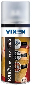 Клей универсальный водостойкий,  210 мл, спрей  VX90014 VIXEN (уп.12шт) 