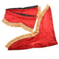 Ламбрекен лобового стекла со шторками 180см/60*60см, Красный, к-т SKYWAY 