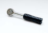 Трещотка (рукоятка с храповиком) 1/4 дюйма, резиновая черная ручка L125 мм, ST14-1-3836   (1/80)