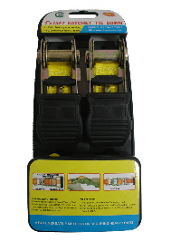 Стяжка груза с храповым механизмом 25мм,  5м, (2 шт.) блистер, к-т