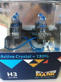 Лампа галогеновая H 3 12V 55W PK22s Active Crystal +130% (72320AC+130) 2шт, к-т Маяк