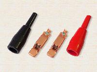 Клемма-зажим с пружиной омедненная 100А с изоляцией (2шт), к-т   Klemos