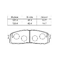 PF-1142/1106/1209/1091 Колодки тормозные дисковые ( АN-353/132/227) КНР