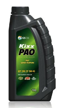 Масло моторное GS Oil Kixx PAO  5W40 SM/CF ( 1л.) (уп.12 шт.) PAO-Synt