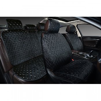 Накидка вельвет POSH (5 предметов) Черная с белой строчкой, к-т  SKYWAY S01302053  (1/3)