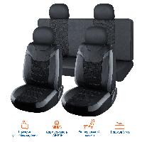 Чехлы экокожа+сетка, салон 8 предм, размер M, VOIN Space1, серые (VN190101) Azard