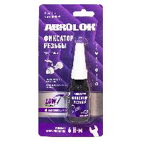 Фиксатор резьбы удаляемый, Фиолетовый, 10 мл  ABRO Masters (уп.12 шт.)