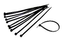 Хомут пластиковый  3.6/ 4 мм*370мм черный цвет (уп.100 шт.)