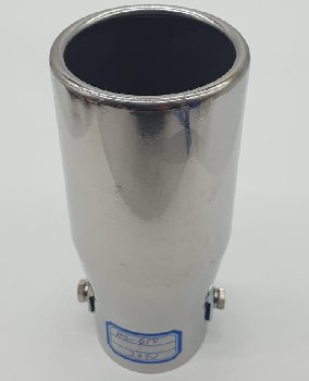 Насадка на глушитель d56D 80 L160, широкий выход, округлый край  арт ТМ-610