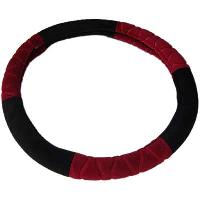 Оплетка экомех короткий S (35-37 см) комбинированная Черная-Бордовая (31626)