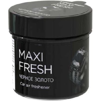 Ароматизатор на панель гелевый банка пластик ЧЕРНОЕ ЗОЛОТО,100 гр MAXIFRESH CMF-105 (1/24)
