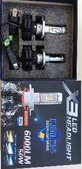 Лампа (LED аналог ксенона) H 4 12V 50W 6000K (2 шт) к-т  LHT1 H4
