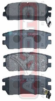 PF-3280/3174 Тормозные колодки Akyoto AKD-1152 MMC Pajero 91-99  RR