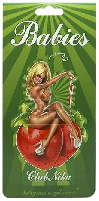 Ароматизатор подвесной пластина Babies ClubNika Клубника BBS-04  (уп. 5 шт.)