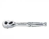 11905 SATA Рукоятка с храповиком (трещотка) 1/4" металлическая ручка, L130 мм   (1/4) (вместо 11900)