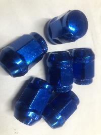 Гайка закрытая NISSAN 12*1.25, H35мм, ключ 21мм, Синяя, шт.    (уп 20 шт) 