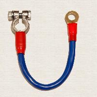 Перемычка АКБ S35, L 400мм, клемма свинец +/ кольцо (KL400+35 KУ) Klemos