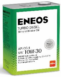 Масло моторное  ENEOS CF-4/CG-4 Diesel Turbo  10w30,  4 л. (1/6) минеральное 