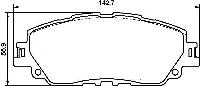 NP1167  Колодки тормозные дисковые G-BRAKE  GP-02022 T.CAMRY/HYBRID (ASV70,AXVA70,AXVH71,GSV70)