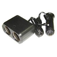 Адаптер прикуривателя WF-0318 (2 разъема) черный 