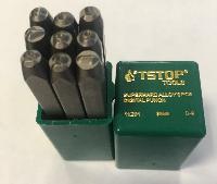 Клеймо из сверхпрочной стали - цифры (9 предметов), к-т T1087 (11201) TStop