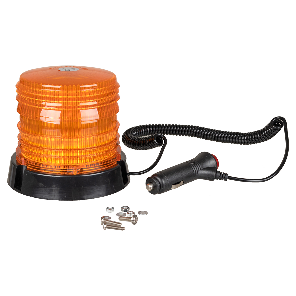 Маячок проблесковый на магните 12-24V, диодный, в прикуриватель, вращающийся, S11601005 SKYWAY(1/24)