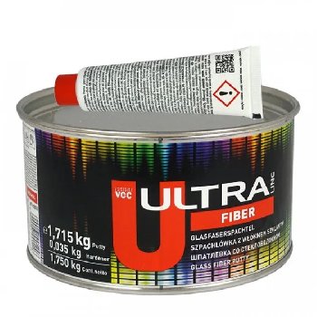 Шпатлёвка со стекловолокном ULTRA FIBER, 1.75 кг. (99124) NOVOL (1/6)