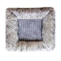 Подушка на сиденье экомех мутон 45*45 см, серый/белый (2 шт) , к-т. ARCTIC SKYWAY S03002005