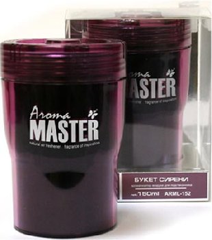Ароматизатор в подстаканник гелевый Aroma MASTER Букет Сирени,150 мл  ARML-152 (1/30 )