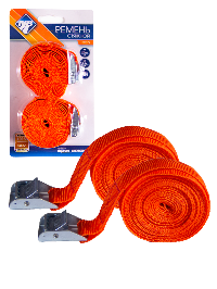 Стяжка груза с храповым механизмом 25мм, 2,5м (2 шт.) блистер, к-т Nova Bright (39372)