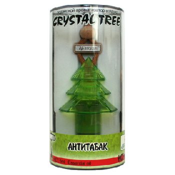 Ароматизатор подвесной жидкий Елочка Crystal Tree Антитабак, 5мл  HCT- 60 (1/40)