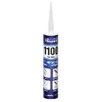 Герметик силиконовый,280 мл, туба под пистолет, Белый  SS-1100-WH  ABROMasters  (1/24)