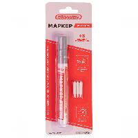 Маркер эмалевый универсальный с наконечником из фетра, цвет хром, блистер S03501009 SKYWAY