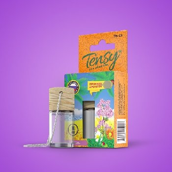 Ароматизатор подвесной жидкий флакон стекло/дерево Сирень , 6 мл TB-13, Tensy (уп.15шт)