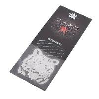 Наклейка металлизированная ТИГР, 50*40мм, серебро SKYWAY (SNO.182)