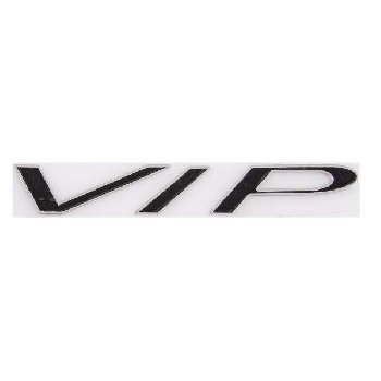 Наклейка металлизированная VIP, 140*30мм, черный SKYWAY (SNO.94 BLACK)