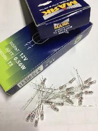Лампа б/ц 12V  0.56W  Т3, с усиками (Маяк) 60003   (уп 20 шт) 