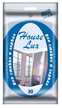 Салфетки влажные для очистки стёкол, зеркал, фар (30 шт), к-т  Houze Lux  Big size (1/20)  