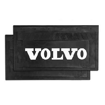 Брызговик плоский на длинномер задний  660*270*5мм, черный, надпись VOLVO (2 шт), к-т DA-02197