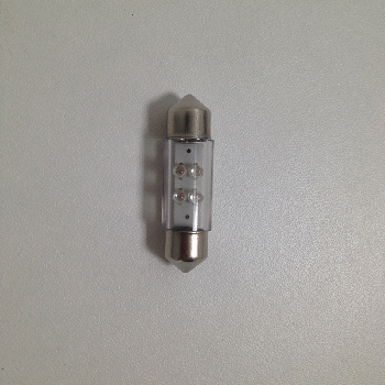 Светодиод T11*36 12V BLUE  4LED S8.5 (Маяк) (12T11*36/38-B/4 LED)