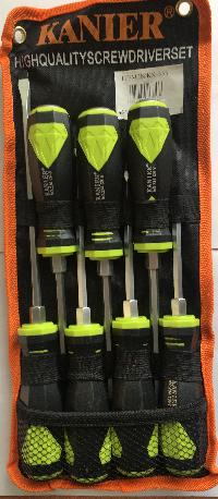 Отвертка с ударным наконечником (набор 7 предметов) в тканевом чехле, к-т (No234, KK-353)