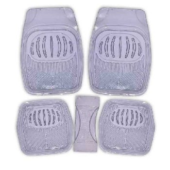 Коврики Cиликон 5 пр ( 69*48/48*48/60*26) ванночки, Rain-1, серый, к-т  SKYWAY S01702044